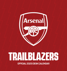 Arsenal Fc  - 2025 Desk Easel Calendar i gruppen VI TIPSAR / Fredagsreleaser / Fredag den 6:e september 2024 hos Bengans Skivbutik AB (5563874)