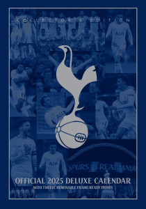 Tottenham Hotspur Fc - 2025 A3 Deluxe Calendar i gruppen MERCHANDISE / Merch / Nyheter / Sport hos Bengans Skivbutik AB (5563877)