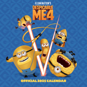 Despicable Me 4 Movie  - 2025 Square Calendar i gruppen MERCHANDISE / Merch / Nyheter / Film-Musikal hos Bengans Skivbutik AB (5563891)