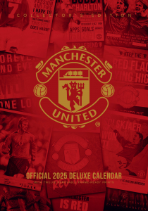 Manchester United Fc  - 2025 A3 Deluxe Calendar i gruppen MERCHANDISE / Merch / Nyheter / Sport hos Bengans Skivbutik AB (5563906)