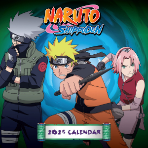 Naruto Shippuden - 2025 Square Calendar i gruppen MERCHANDISE / Merch / Nyheter / Film-Musikal hos Bengans Skivbutik AB (5563914)