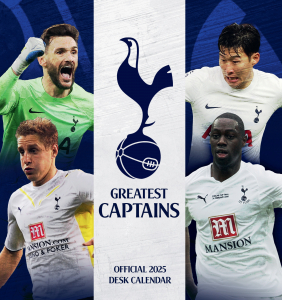 Tottenham Hotspur Fc - 2025 Desk Easel Calendar i gruppen MERCHANDISE / Merch / Nyheter / Sport hos Bengans Skivbutik AB (5563922)