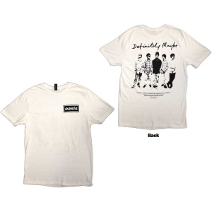 Oasis - Definitely Maybe Promo Wht T-Shirt i gruppen MERCHANDISE / T-shirt / Pop-Rock hos Bengans Skivbutik AB (5564206r)