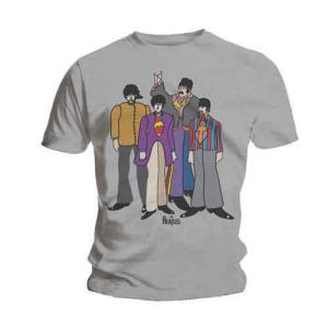 Beatles - Submarine Uni Grey T-Shirt i gruppen MERCHANDISE / T-shirt / Pop-Rock hos Bengans Skivbutik AB (5564326r)