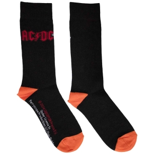 Ac/Dc - Red Logo Uni Bl Socks (Eu 39-45) i gruppen MERCHANDISE / Merch / Hårdrock hos Bengans Skivbutik AB (5564487)