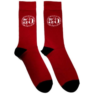 Ac/Dc - 50Th Logo Uni Red Socks (Eu 39-45) i gruppen MERCH / Minsishops-merch / Ac/Dc hos Bengans Skivbutik AB (5564488)