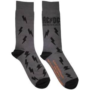 Ac/Dc - Back In Black Bolts Char Socks (Eu 39-45 i gruppen MERCH / Minsishops-merch / Ac/Dc hos Bengans Skivbutik AB (5564489)