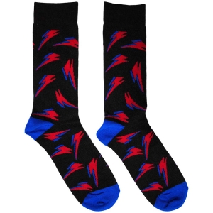 David Bowie - Flash Pattern Uni Bl Socks (Eu 39-45) i gruppen MERCHANDISE / Merch / Pop-Rock hos Bengans Skivbutik AB (5564491)