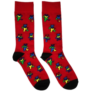 Grateful Dead - Dancing Bears Red Socks (Eu 39-45) i gruppen MERCHANDISE / Merch / Pop-Rock hos Bengans Skivbutik AB (5564496)