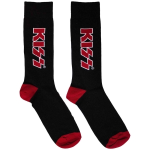 Kiss - Red Logo Uni Bl Socks (Eu 39-45) i gruppen MERCHANDISE / Merch / Hårdrock hos Bengans Skivbutik AB (5564501)