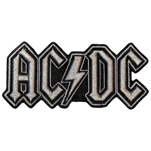 Ac/Dc - Silver Logo Woven Patch i gruppen MERCHANDISE / Merch / Hårdrock hos Bengans Skivbutik AB (5565558)