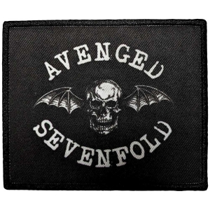 Avenged Sevenfold - Deathbat Crest Printed Patch i gruppen MERCHANDISE / Merch / Hårdrock hos Bengans Skivbutik AB (5565559)