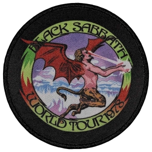 Black Sabbath - World Tour 1978 Printed Patch i gruppen MERCHANDISE / Merch / Hårdrock hos Bengans Skivbutik AB (5565563)