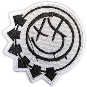 Blink 182 - Black Six-Arrow Smile Woven Patch i gruppen MERCHANDISE / Merch / Nyheter / Punk hos Bengans Skivbutik AB (5565564)