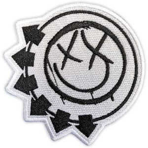 Blink 182 - Black Six-Arrow Smile Woven Patch i gruppen MERCHANDISE / Tygmärke / Punk hos Bengans Skivbutik AB (5565564)