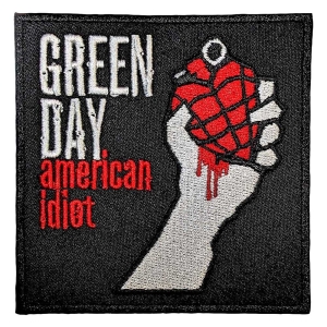 Green Day - American Idiot Woven Patch i gruppen MERCHANDISE / Merch / Punk hos Bengans Skivbutik AB (5565575)