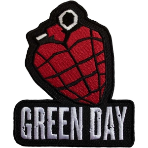 Green Day - Grenade Logo Woven Patch i gruppen MERCHANDISE / Tygmärke / Punk hos Bengans Skivbutik AB (5565578)