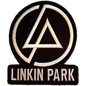 Linkin Park - Concentric Text Logo Bl Woven Patch i gruppen MERCHANDISE / Merch / Hårdrock hos Bengans Skivbutik AB (5565590)