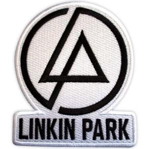 Linkin Park - Concentric Text Logo Wht Woven Patch i gruppen MERCHANDISE / Merch / Hårdrock hos Bengans Skivbutik AB (5565591)