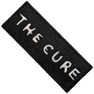 The Cure - Text Logo Woven Patch i gruppen ÖVRIGT / Peters Testgrupp / toppsaljareokt23-sept24 hos Bengans Skivbutik AB (5565606)