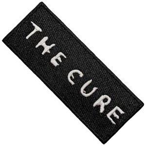 The Cure - Text Logo Woven Patch i gruppen MERCHANDISE / Tygmärke / Pop-Rock hos Bengans Skivbutik AB (5565606)