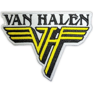 Van Halen - Text & Yellow Logo Woven Patch i gruppen MERCHANDISE / Merch / Nyheter / Hårdrock hos Bengans Skivbutik AB (5565612)