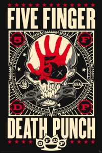 Five Finger Death Punch - Knucklehead Poster 91,5 X 61 Cm i gruppen MERCHANDISE / Merch / Hårdrock hos Bengans Skivbutik AB (5566024)