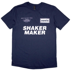 Oasis - Shakermaker Tracklisting Navy T-Shirt i gruppen MERCHANDISE / T-shirt / Nyheter / Pop-Rock hos Bengans Skivbutik AB (5566073r)