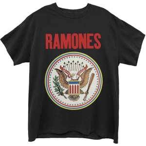 Ramones - Full Colour Seal Uni Bl T-Shirt i gruppen MERCHANDISE / T-shirt / Nyheter / Punk hos Bengans Skivbutik AB (5566075r)