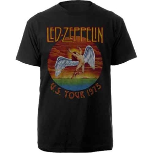 Led Zeppelin - Usa Tour 75 Uni Bl T-Shirt i gruppen MERCHANDISE / T-shirt / Nyheter / Pop-Rock hos Bengans Skivbutik AB (5566147r)