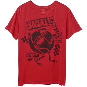 Social Distortion - Speakeasy Checkerboard Red T-Shirt i gruppen MERCHANDISE / T-shirt / Nyheter / Pop-Rock hos Bengans Skivbutik AB (5566339r)