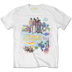 Beatles - Ysm Vintage Movie Poster Wht T-Shirt i gruppen MERCHANDISE / T-shirt / Nyheter / Pop-Rock hos Bengans Skivbutik AB (5566343r)