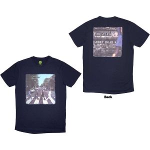 Beatles - Vtge Abbey Road Uni Navy T-Shirt i gruppen MERCHANDISE / T-shirt / Pop-Rock hos Bengans Skivbutik AB (5566709r)