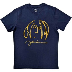 John Lennon - Self Portrait Uni Navy T-Shirt i gruppen MERCHANDISE / T-shirt / Pop-Rock hos Bengans Skivbutik AB (5566711r)