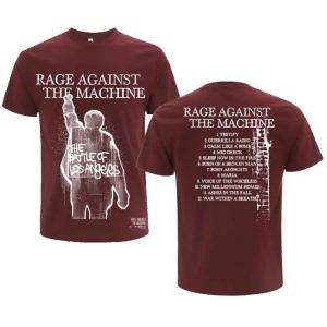 Rage Against The Machine - Bola Album Cover Maroon T-Shirt i gruppen MERCHANDISE / T-shirt / Hårdrock hos Bengans Skivbutik AB (5566719r)