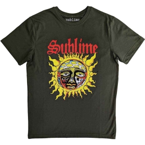 Sublime - Yellow Sun Uni Green T-Shirt i gruppen MERCHANDISE / T-shirt / Punk hos Bengans Skivbutik AB (5566726r)