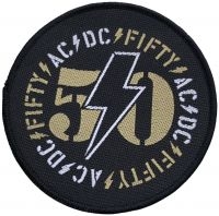 Ac/Dc - Patch Fifty (9,4 Cm) i gruppen MERCHANDISE / Accessoarer / Kommande / Hårdrock hos Bengans Skivbutik AB (5566841)