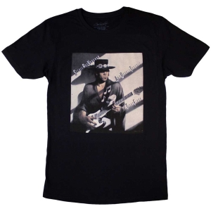 Stevie Ray Vaughan - Texas Flood Album Cover Bl T-Shirt i gruppen MERCHANDISE / T-shirt / Nyheter / Blues hos Bengans Skivbutik AB (5567012r)