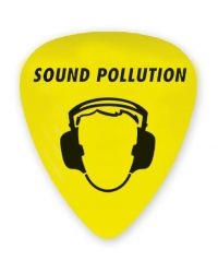 Sound Pollution - Plektrum / Pick Yellow - Sp Logo i gruppen MERCHANDISE / Accessoarer / Hårdrock hos Bengans Skivbutik AB (5567031)