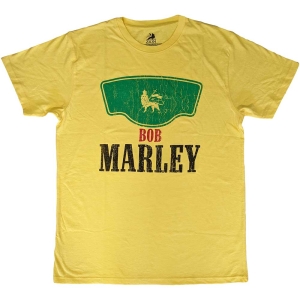 Bob Marley - Vintage Green Label Uni Yell T-Shirt i gruppen MERCHANDISE / T-shirt / Reggae hos Bengans Skivbutik AB (5567275r)