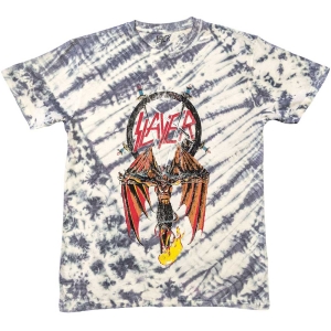 Slayer - Winged Crucifix Wht Dip-Dye T-Shirt i gruppen MERCHANDISE / T-shirt / Hårdrock hos Bengans Skivbutik AB (5567290r)