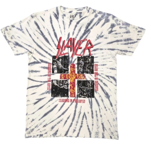 Slayer - Quad Seasons Uni Wht Dip-Dye T-Shirt i gruppen MERCHANDISE / T-shirt / Nyheter / Hårdrock hos Bengans Skivbutik AB (5567291r)