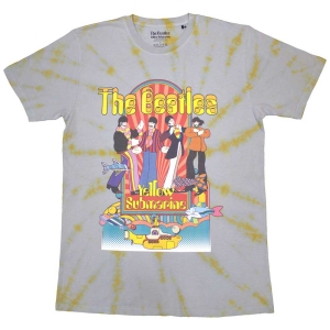 Beatles - Ysm Band & Fish Grey Dip-Dye T-Shirt i gruppen MERCHANDISE / T-shirt / Nyheter / Pop-Rock hos Bengans Skivbutik AB (5567297r)