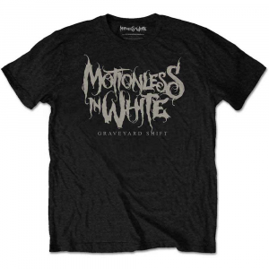 Motionless In White - Graveyard Shift Logo Uni Bl T-Shirt i gruppen MERCHANDISE / T-shirt / Hårdrock hos Bengans Skivbutik AB (5567536r)