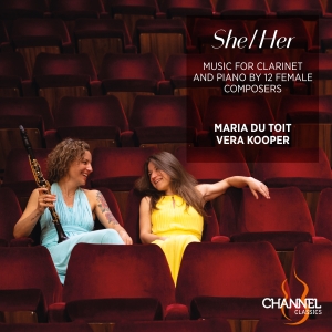 Maria Du Toit Vera Kooper - She/Her - Music For Clarinet & Pian i gruppen CD / Kommande / Klassiskt hos Bengans Skivbutik AB (5568452)