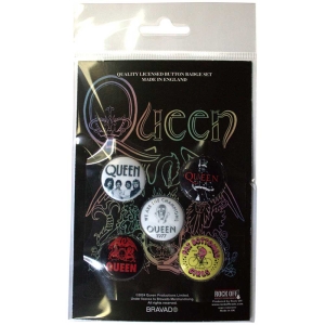 Queen - Fat Bottomed Girls Button Badge Pack i gruppen MERCHANDISE / Pin-Button Badge / Pop-Rock hos Bengans Skivbutik AB (5569299)