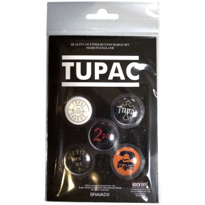 Tupac - All Eyez On Me Button Badge Pack i gruppen MERCHANDISE / Merch / Hip Hop-Rap hos Bengans Skivbutik AB (5569302)