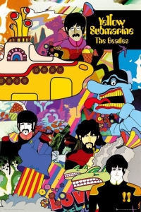 Beatles - Yellow Submarine Poster 91,5 X 61 Cm i gruppen MERCHANDISE / Merch / Pop-Rock hos Bengans Skivbutik AB (5573708)
