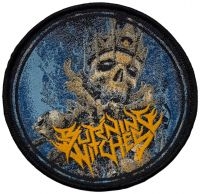 Burning Witches - Patch Round Skull (9,7 Cm) i gruppen MERCHANDISE / Accessoarer / Kommande / Hårdrock hos Bengans Skivbutik AB (5574679)