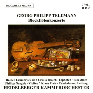 Telemann G P - Concertos For Recorder i gruppen VI TIPSAR / Julklappstips CD hos Bengans Skivbutik AB (5574981)